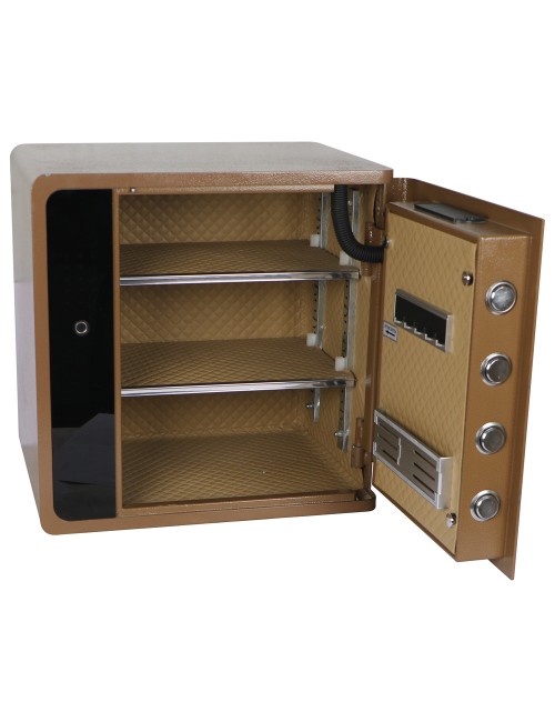BXX-45 FINGERPRINT 45×45×35CM صندوق تجورى بني