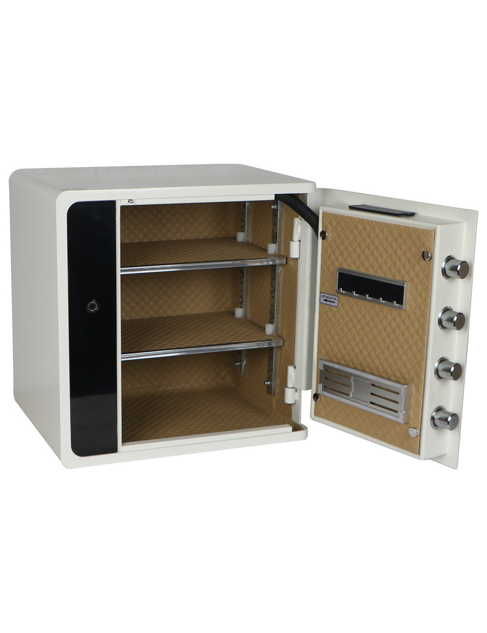 BXX-45 FINGERPRINT 45×45×35CM صندوق تجورى ابيض