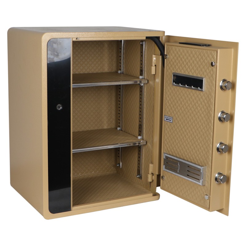 BXX-60 FINGERPRINT LOCKER SAFE GOLD 60×45×35CM