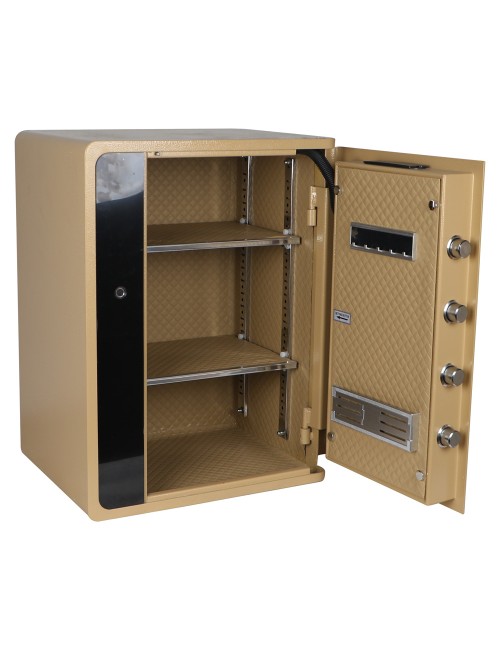 BXX-60 FINGERPRINT LOCKER SAFE GOLD 60×45×35CM