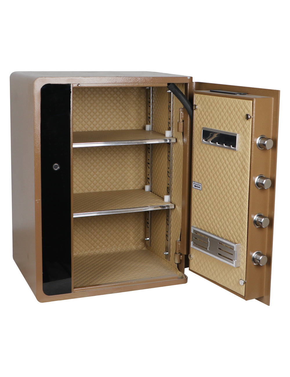 BXX-60 FINGERPRINT 60×45×35CM صندوق تجورى بني