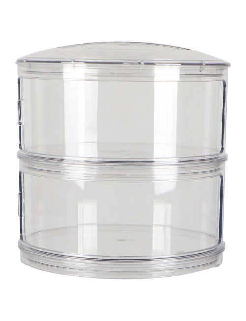 DISH COVER DOUBLE LAYER TRANSPARENT 24.5*22.5
