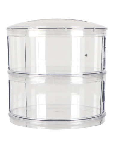 24.5*22.5 حافظة طعام بغطاء شفاف دبل