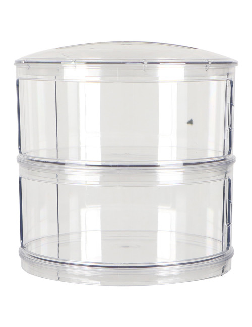 DISH COVER DOUBLE LAYER TRANSPARENT 24.5*22.5
