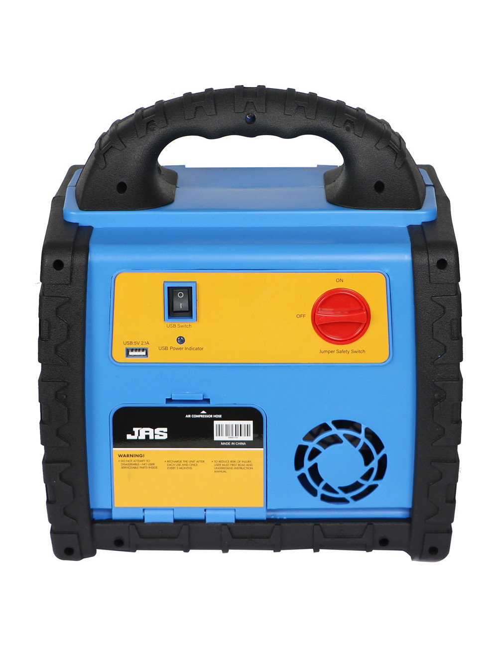 JAS 5 IN 1 MULTI-FUNCTIONAL START BATTERY WITH AIR COMPRESSOR