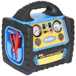 JAS 6 IN 1 MULTI-FUNCTIONAL START BATTERY WITH AIR COMPRESSOR