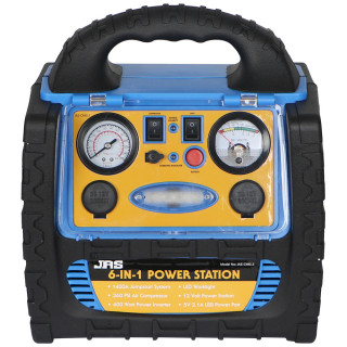 JAS 6 IN 1 MULTI-FUNCTIONAL START BATTERY WITH AIR COMPRESSOR