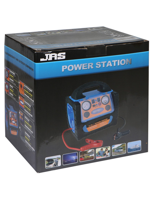 JAS 6 IN 1 MULTI-FUNCTIONAL START BATTERY WITH AIR COMPRESSOR