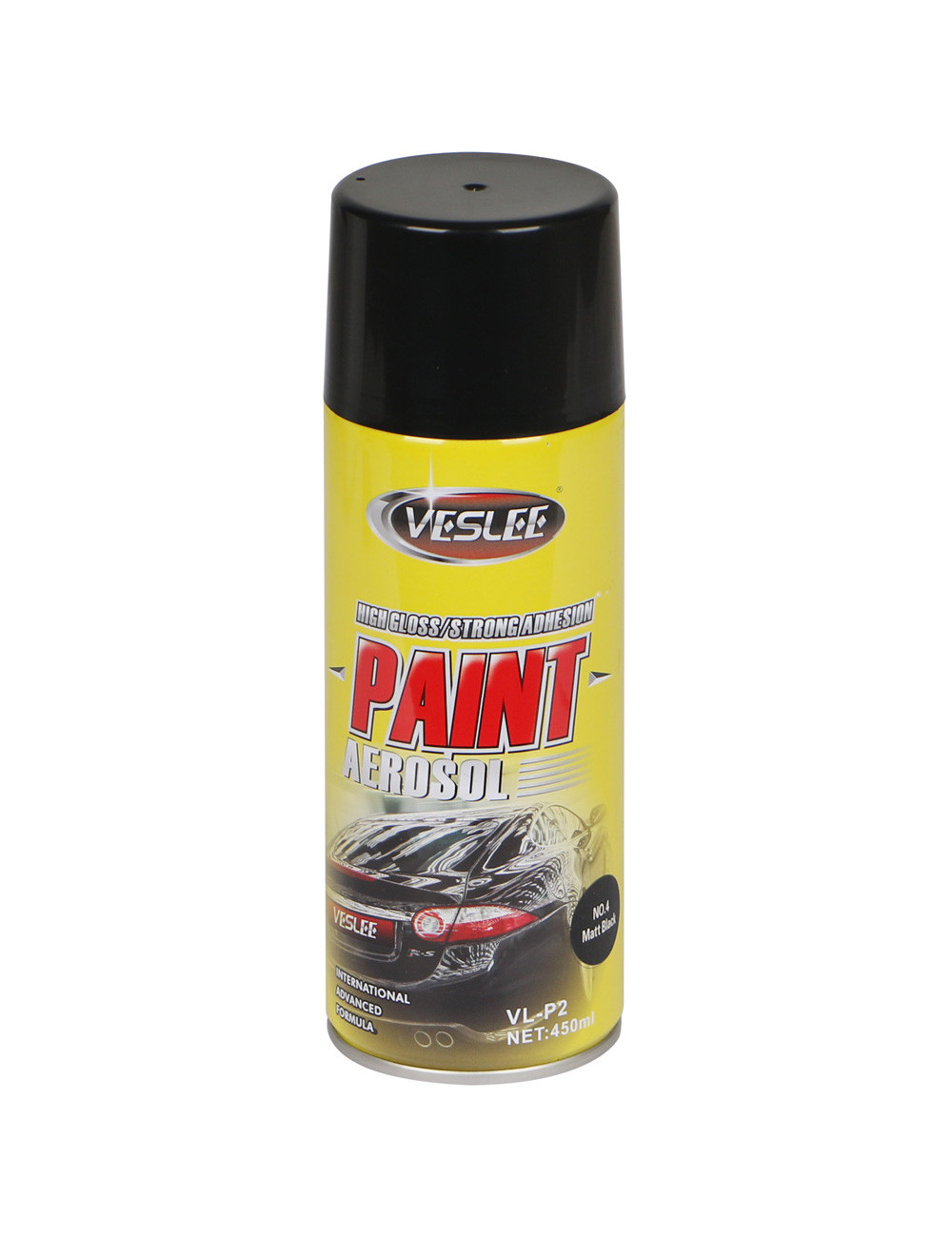 VSL-P2 450ML طلاء اسبراي اسود مطفي