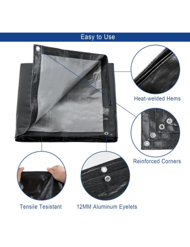 HDPE TARPAULIN 170 GSM 3 X 6 MTR