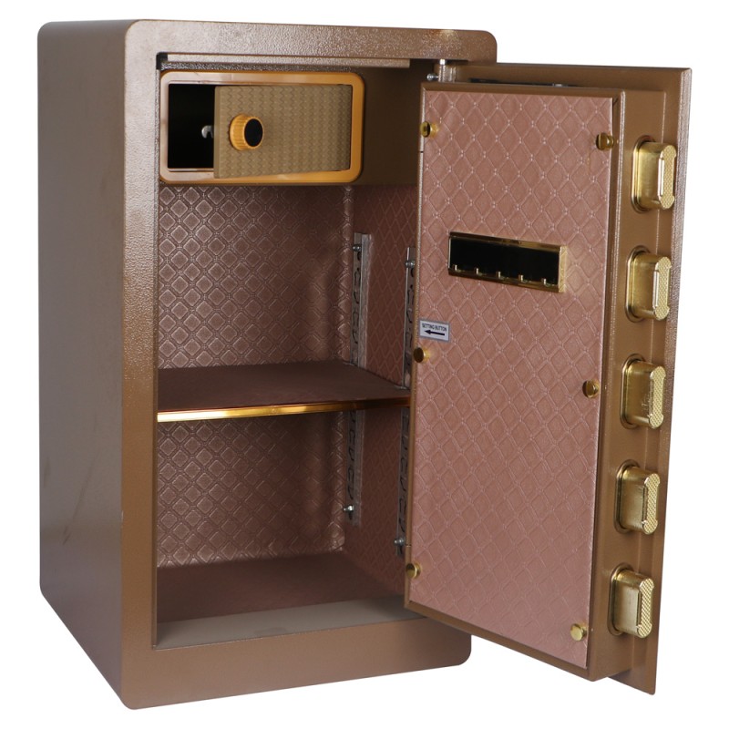 F6-70 PASSWORD 70×40×36CM صندوق تجورى بني