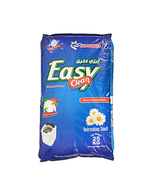 مسحوق غسيل ملابس ايزي كلين ازرق عادي 25 كيلو