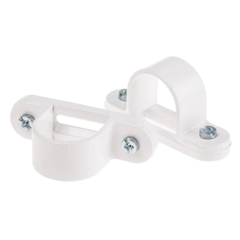 ELECTRIC PIPE FITTING CLIPS 1" WHITE