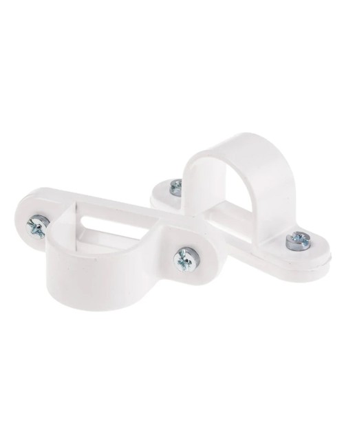 ELECTRIC PIPE FITTING CLIPS 1" WHITE