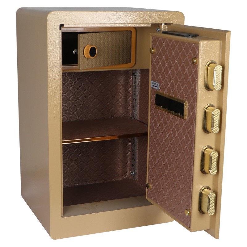 F6-60 FINGERPRINT LOCKER SAFE GOLD 60×38×33CM