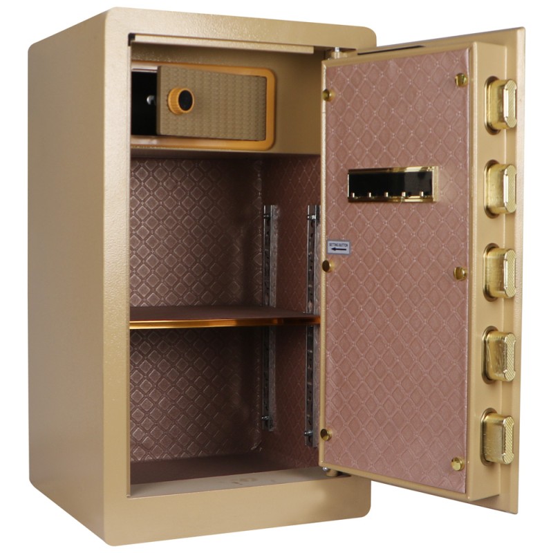 F6-70 FINGERPRINT 70×40×36CM صندوق تجورى ذهبي