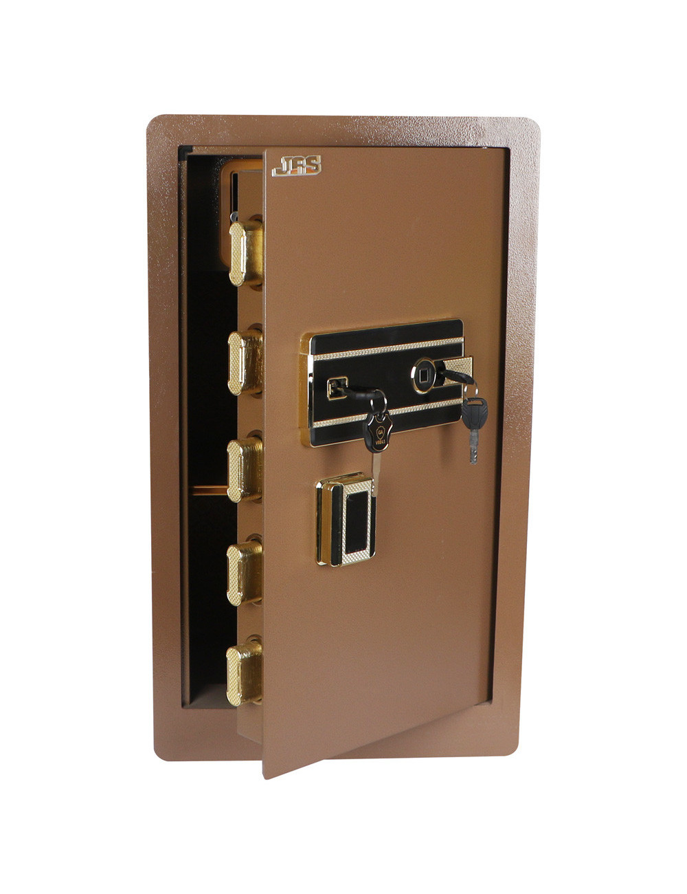 F6-70 FINGERPRINT 70×40×36CM صندوق تجورى بني