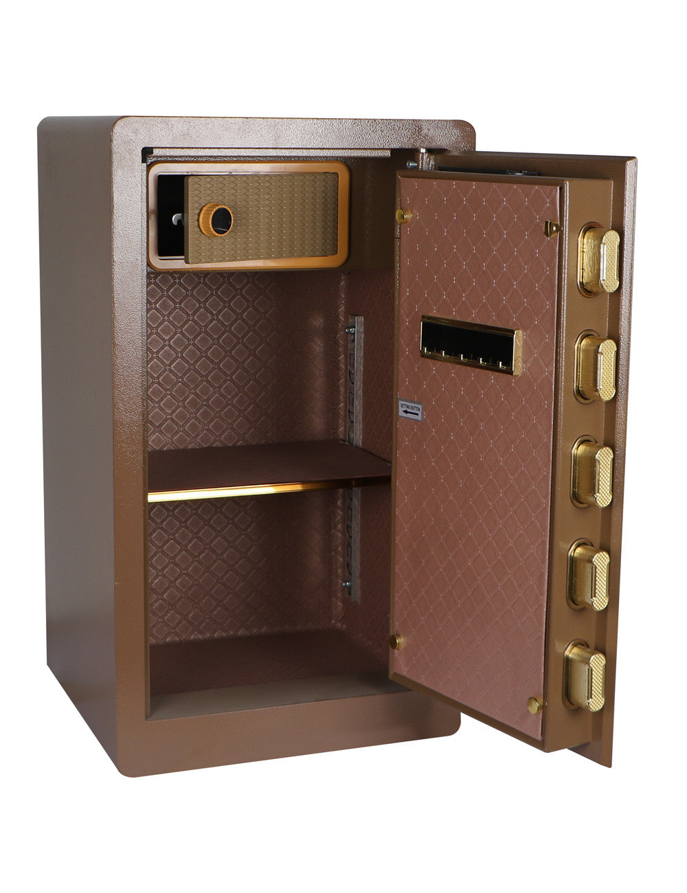 F6-70 FINGERPRINT 70×40×36CM صندوق تجورى بني