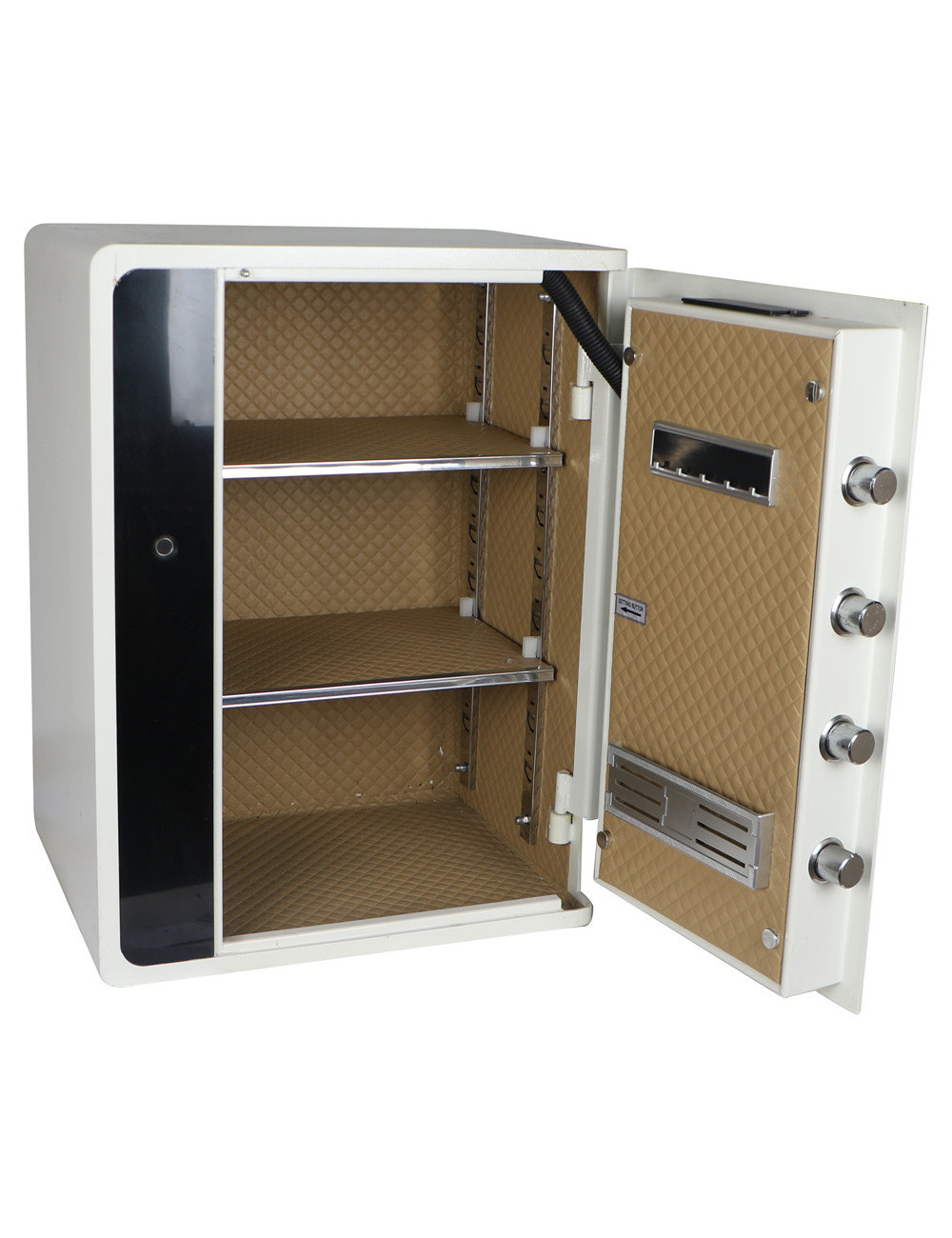 BXX-60 FINGERPRINT LOCKER SAFE WHITE 60×45×35CM