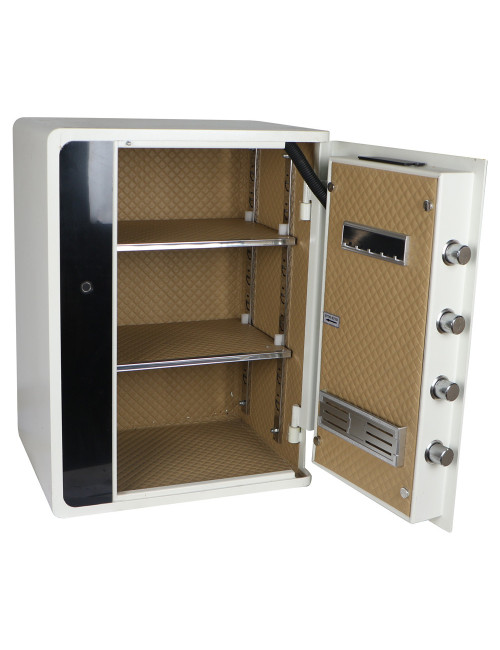 BXX-60 FINGERPRINT LOCKER SAFE WHITE 60×45×35CM