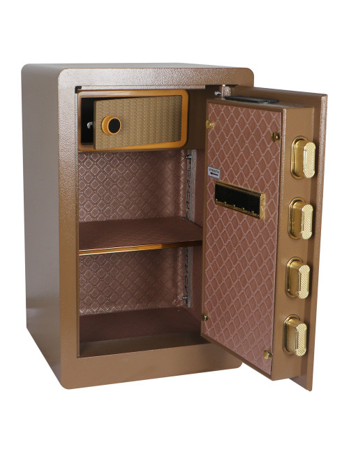 F6-60 PASSWORD 60×38×33CM صندوق تجورى بني