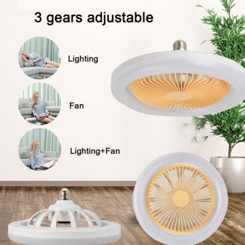 Round bulb 30W with fan 10165