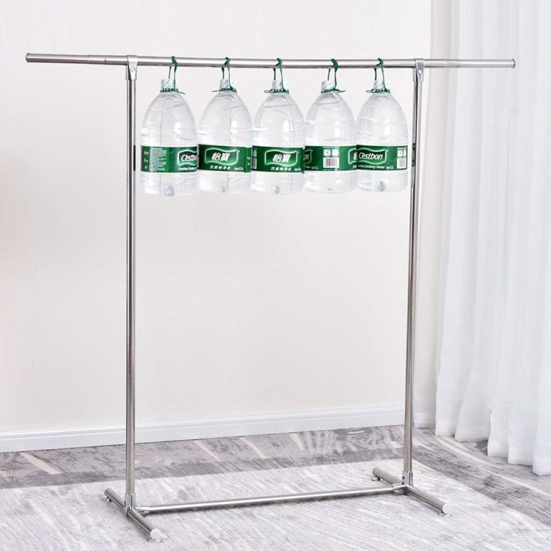 CH-2 STAINLESS STEEL TELESCOPIC CLOTHES HANGING RACK L1200-2400 X D500 X H1300MM