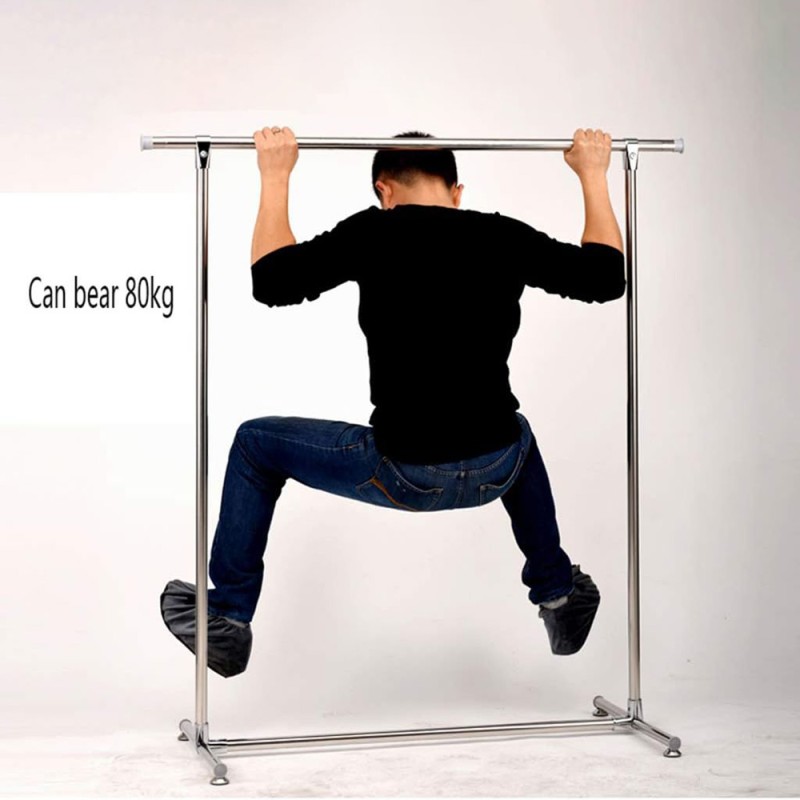 CH-2 STAINLESS STEEL TELESCOPIC CLOTHES HANGING RACK L1200-2400 X D500 X H1300MM