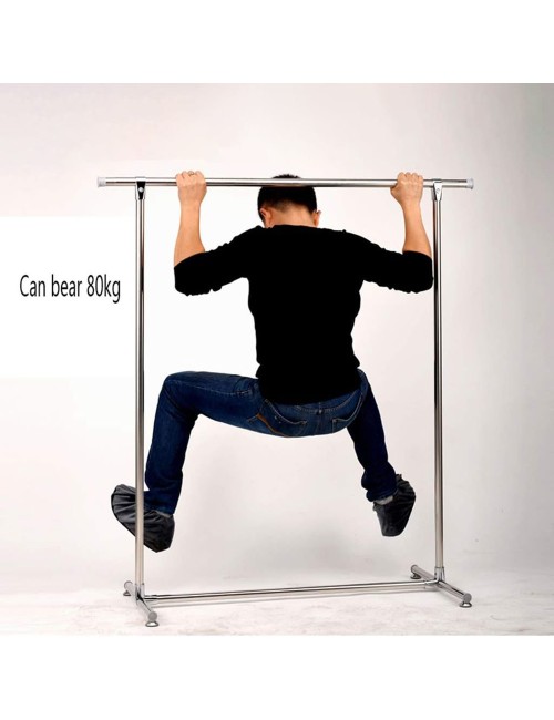 CH-2 STAINLESS STEEL TELESCOPIC CLOTHES HANGING RACK L1200-2400 X D500 X H1300MM