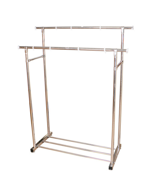 CH-6 STAINLESS STEEL TELESCOPIC CLOTHES HANGING RACK L1000-2000 X D500 X H1300-1500MM