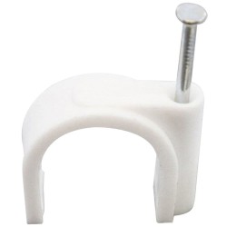 PLASTIC WIRE CLIPS WHITE 32 MM
