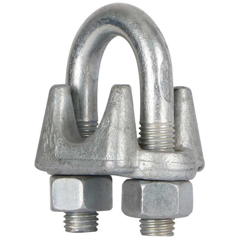ELEC. GALV. DIN741 WIRE ROPE CLIPS 50 MM