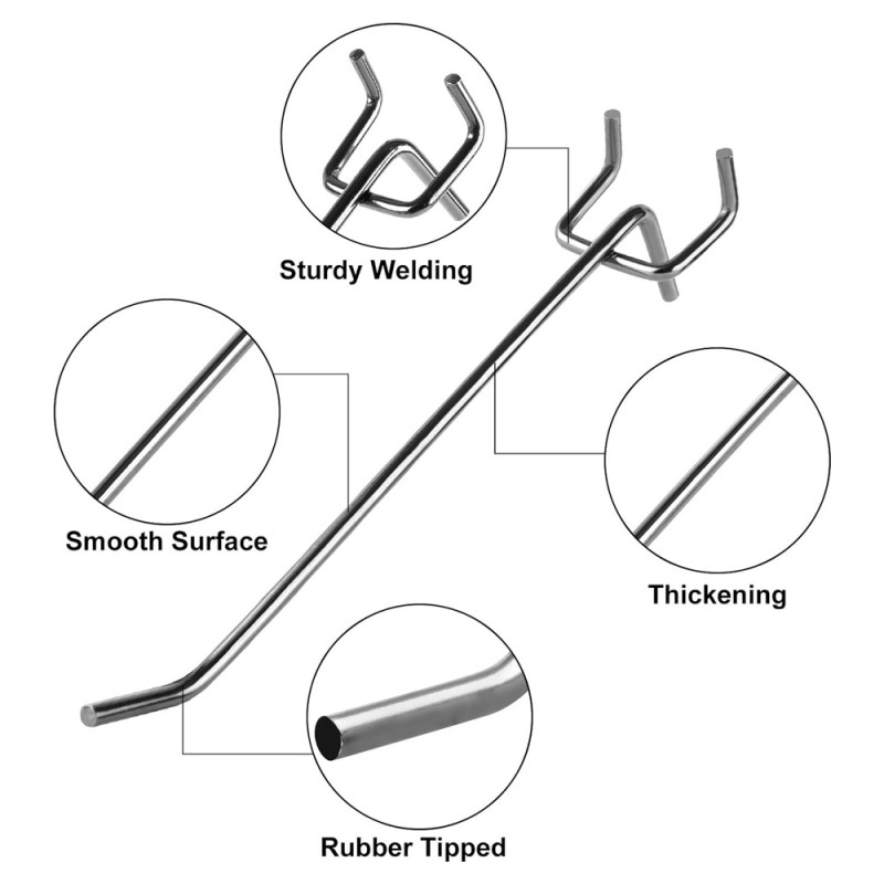 H-S03-1S HOOK CHROME 100MM