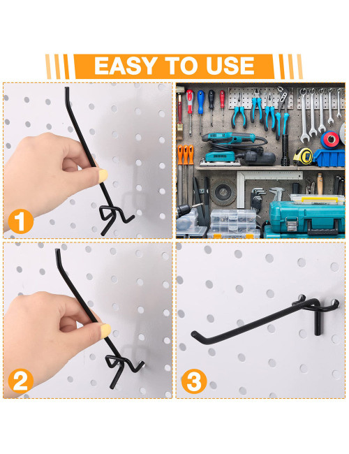 H-S04-4S HOOK MATT BLACK 250MM