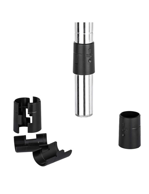 TL-BC BLACK PLASTIC CLIP SET FOR CHROME WIRE SHELF