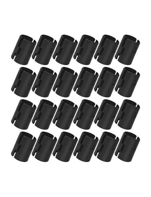 TL-BC BLACK PLASTIC CLIP SET FOR CHROME WIRE SHELF