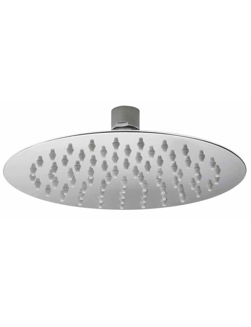 STEEL SHOWER SET CHROME ROUND 25CM