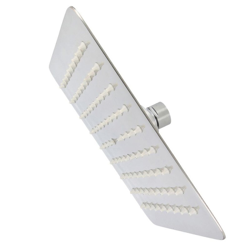 STEEL SHOWER SET CHROME SQUARE 25CM