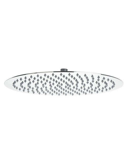 STEEL SHOWER SET CHROME ROUND 30CM