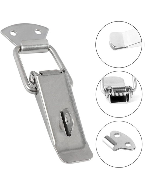 104 STEEL HASP LATCH WITH LOCK RING 3"