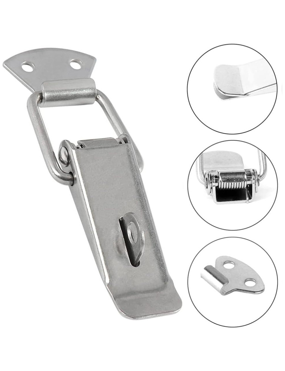 102 STEEL HASP LATCH WITH LOCK RING 3.5"
