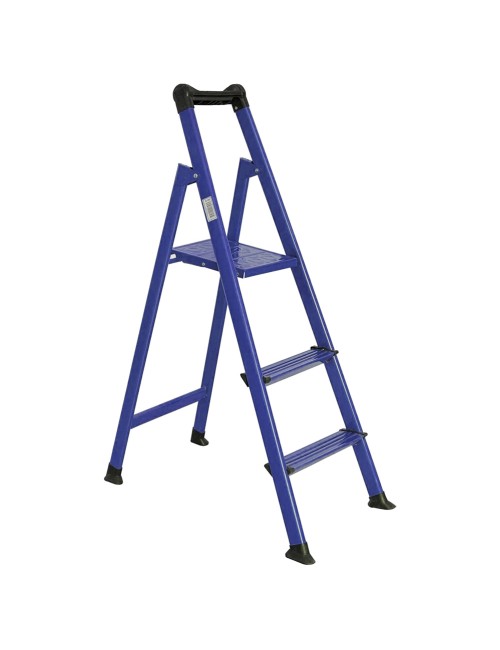 H-102 STEEL LADDER BLUE 3 STEPS
