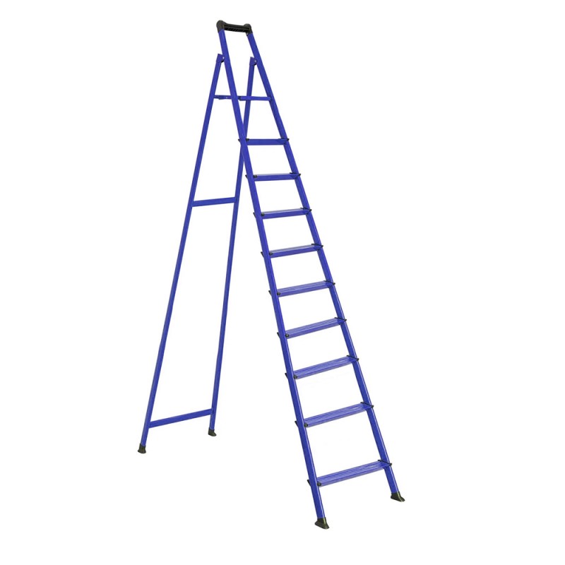 H-109 STEEL LADDER BLUE 10 STEPS