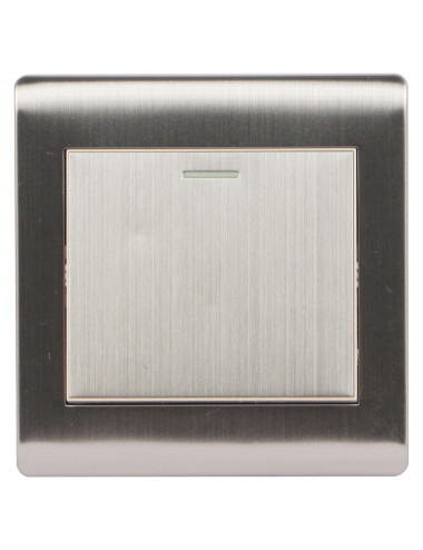 سويتش مفرد عريض استيل