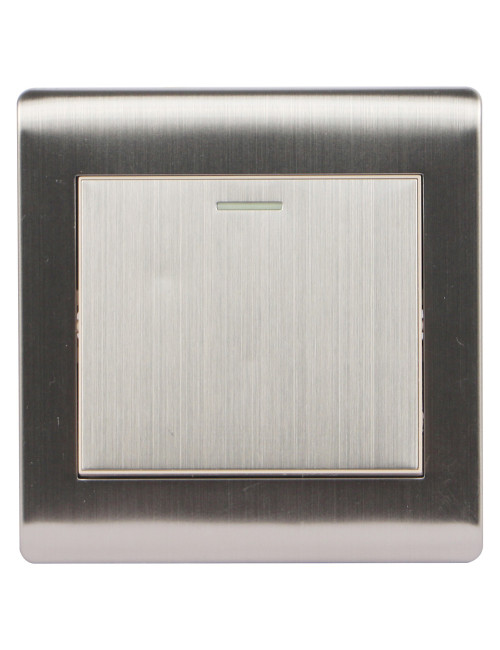 سويتش مفرد عريض استيل