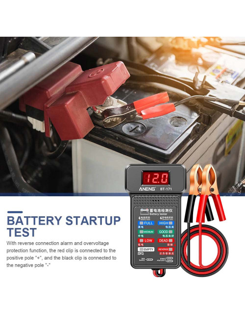 12V جهاز فحص بطارية ديجيتال