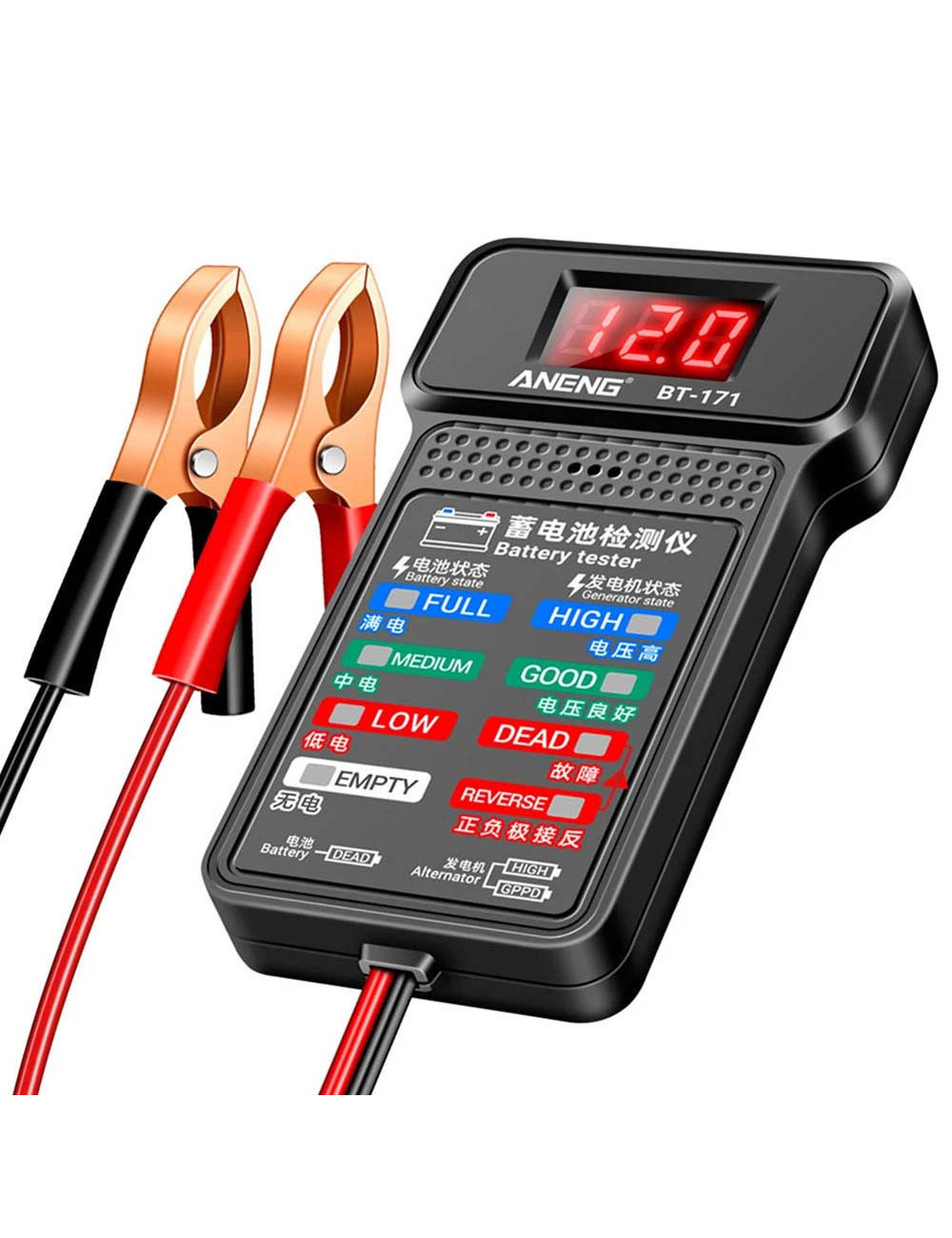 DIGITAL BATTERY TESTER 12V
