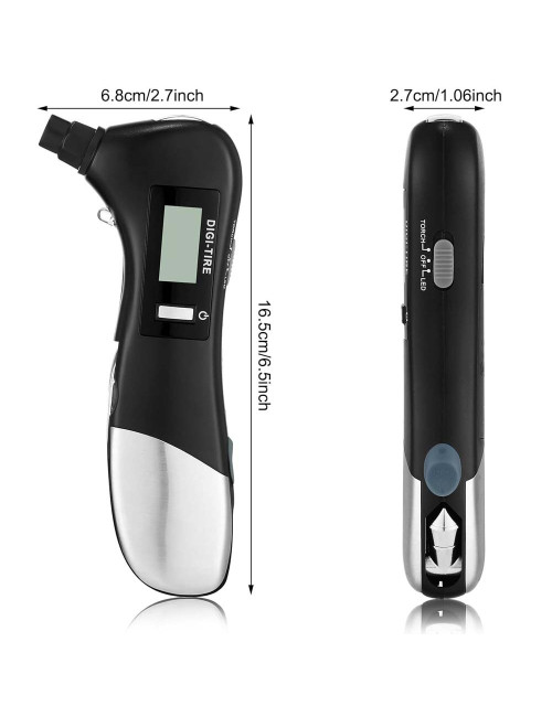 PRESSURE MEASURING TOOL KIT WITH FLASH LIGHT