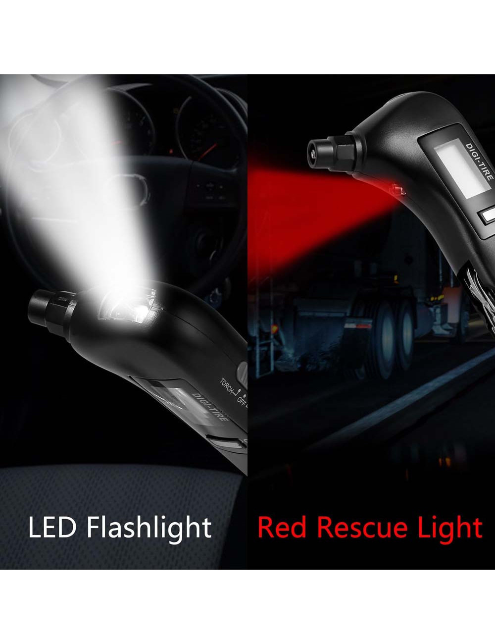 PRESSURE MEASURING TOOL KIT WITH FLASH LIGHT