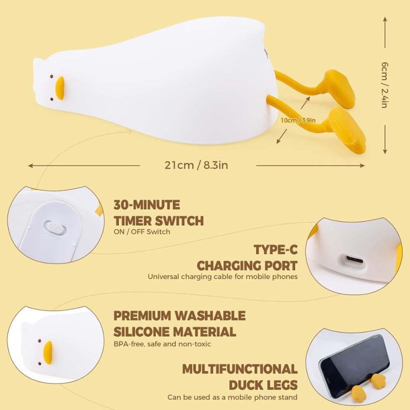 K-1096 2IN1 DUCK SLEEP LAMP